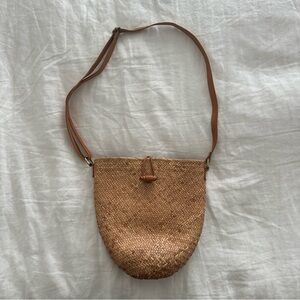 FAITHFULL THE BRAND Tan Woven Shoulder Bag
